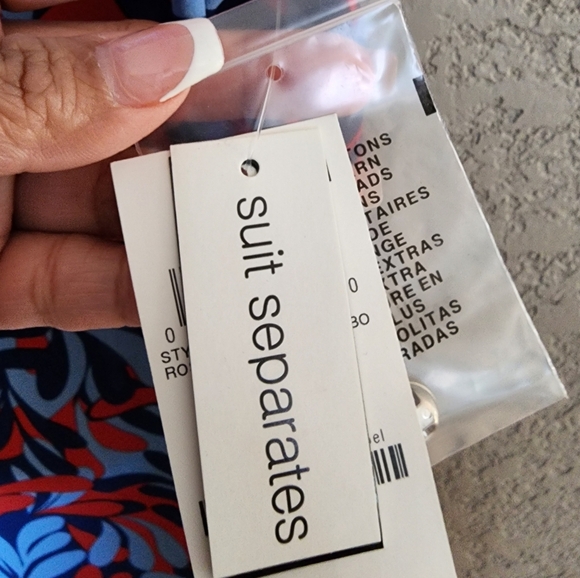 Bar III Printed Sleeveless Button Down Shirt Size LARGE new With Tags - Picture 4 of 7